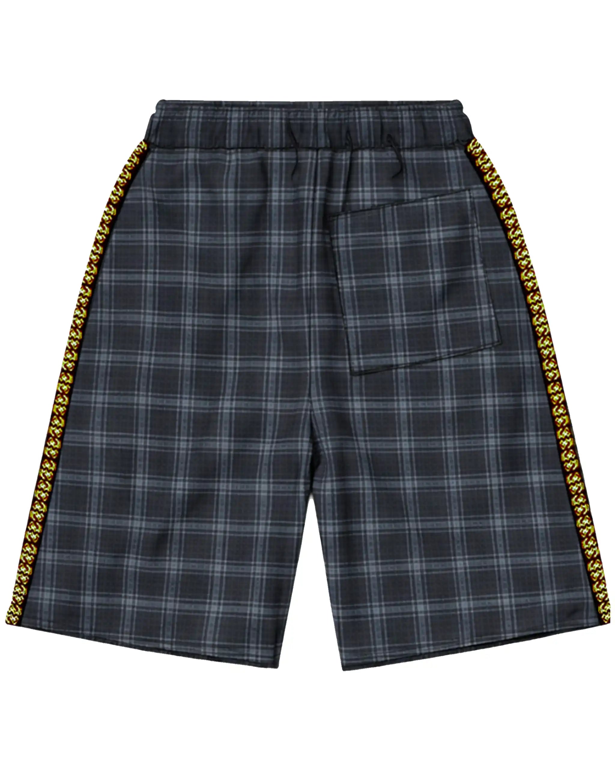 Plaid Shorts - Black