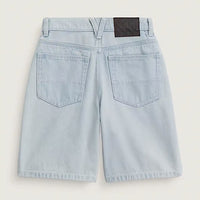 Kids Check-5 Baggy Denim Shorts - Blue Ice