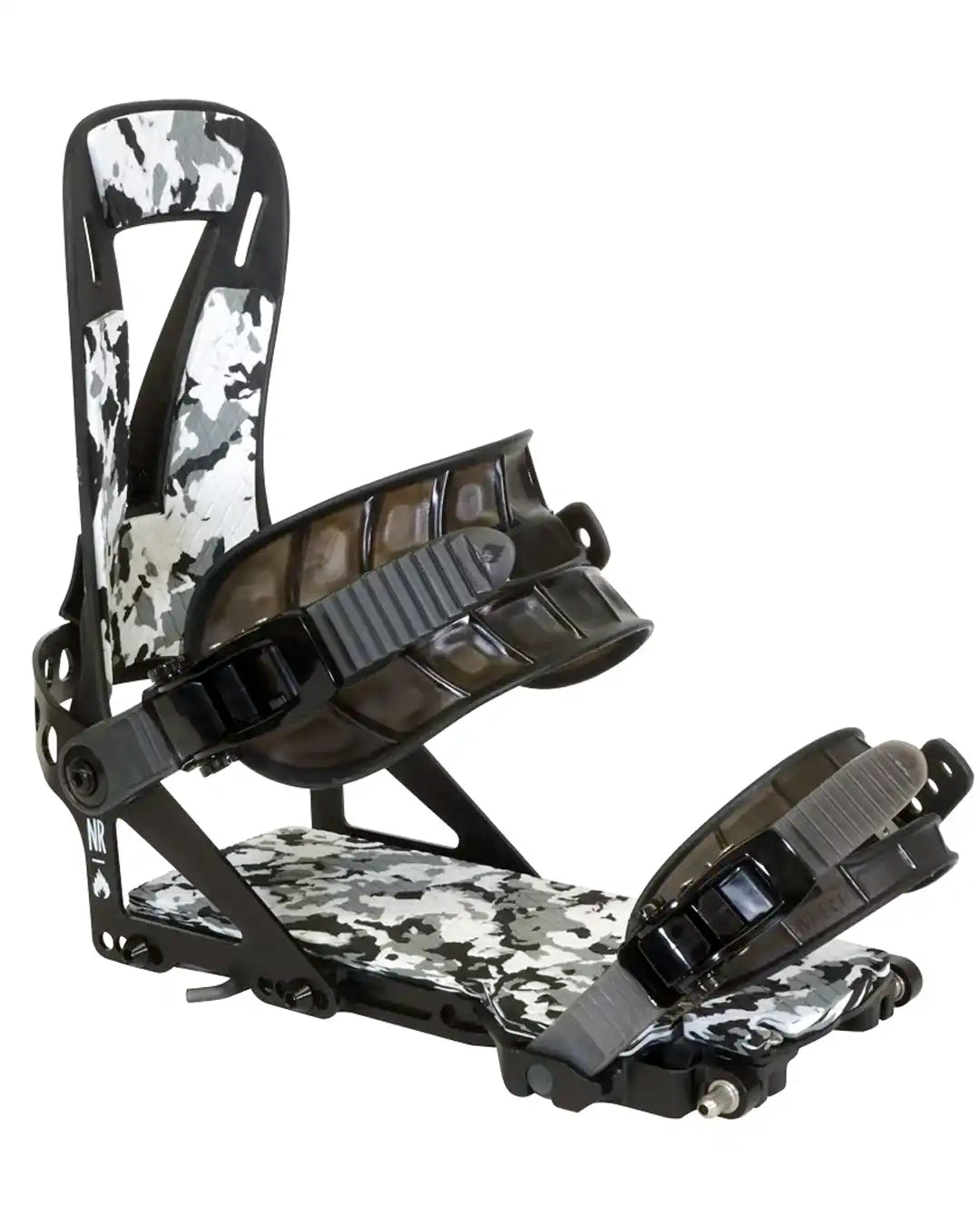 Nr Pro Snowboard Bindings - White Camo 2027