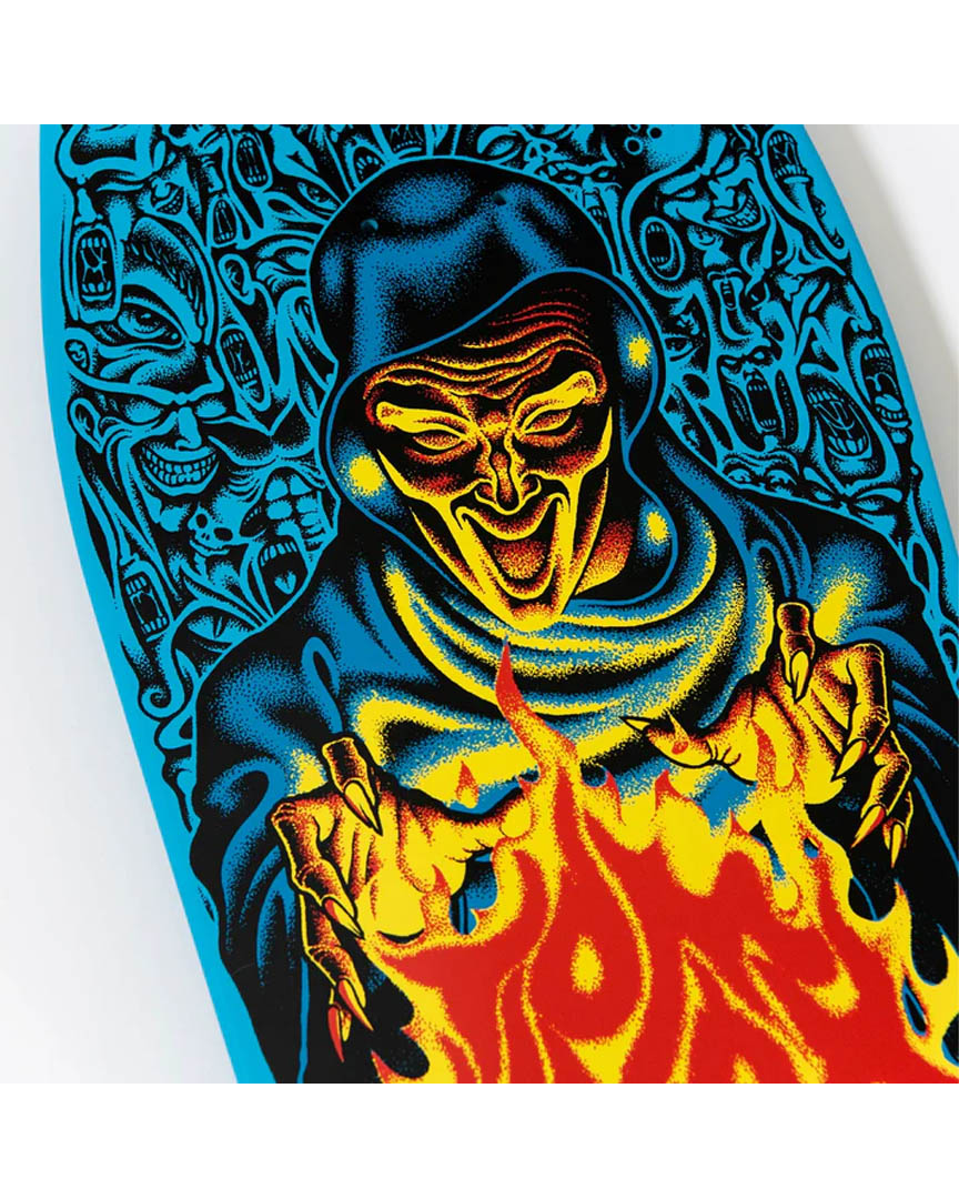 Reissue Knox Firepit Skateboard Deck blue