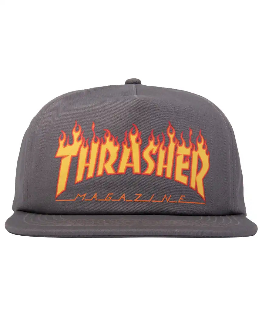 Casquette Printed Flame Snapback - Grey