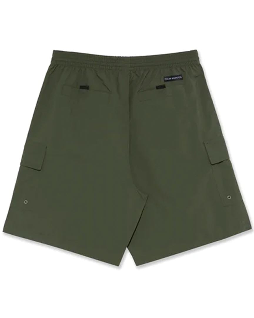Short Utility Swim Shorts - Dark Olive