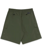 Short Utility Swim Shorts - Dark Olive