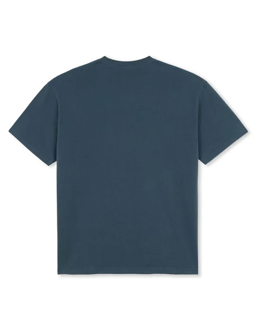 T-shirt Dead Flowers - Grey Blue