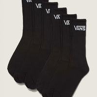 Classic Crew 6 Pack Socks - Black