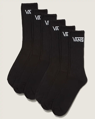 Chaussettes Classic Crew 6 Pack - Black