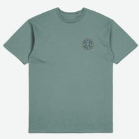 T-shirt Crest Ii S/S Stt - Chinois Green/Washed Navy/Sepia