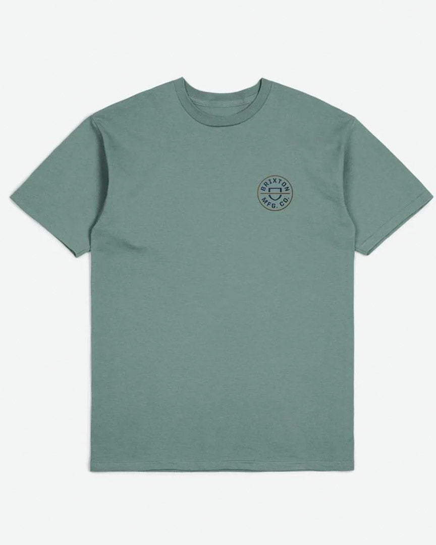 T-shirt Crest Ii S/S Stt - Chinois Green/Washed Navy/Sepia