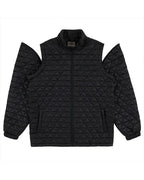 Convertible Micro Puffer Winter Jacket - Black