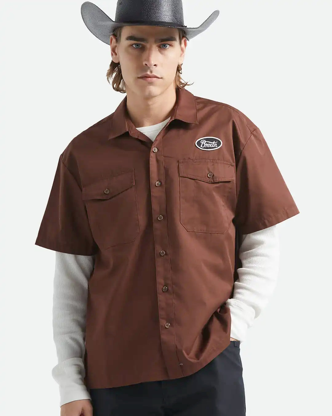 Chemise Builders Olson Woven - Chocolate