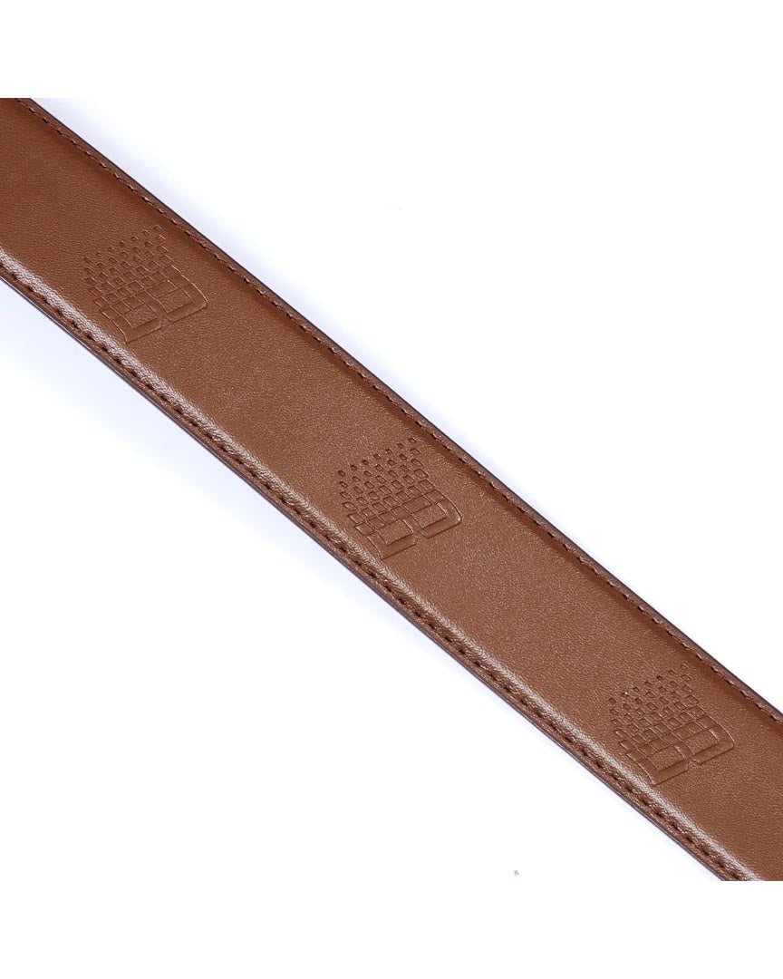 Logo Leather Belt - Brown