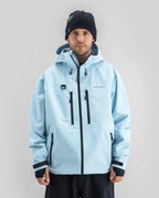 BEYOND MEDALS Pro Tech 3L Winter Jacket - Light Blue – view 3