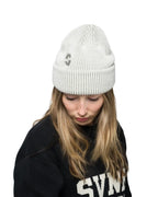 Tuque Two Tone Rib - Marshmallow par SOUVENIR – vue 3