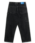 Big Boy Work Pants Knee Jeans - Silver Black
