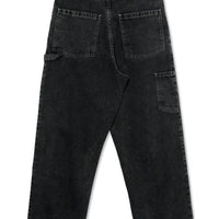 Big Boy Work Pants Knee Jeans - Silver Black