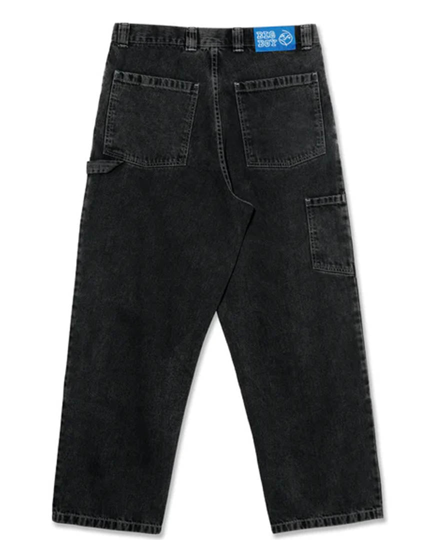 Big Boy Work Pants Knee Jeans - Silver Black