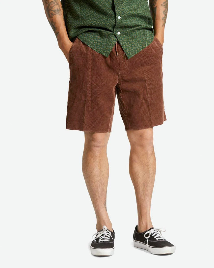 Madrid Ii Corduroy Shorts - Sepia Cord