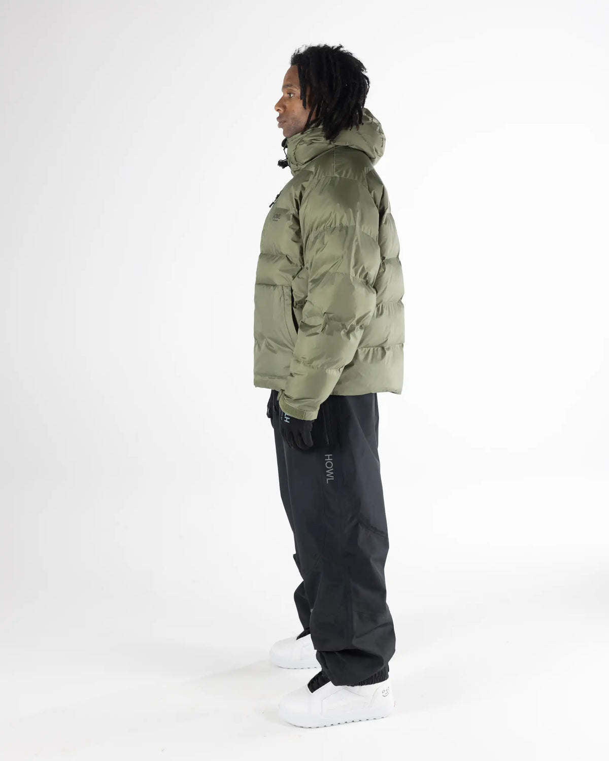 HOWL Puffy Winter Jacket - Army – view 3