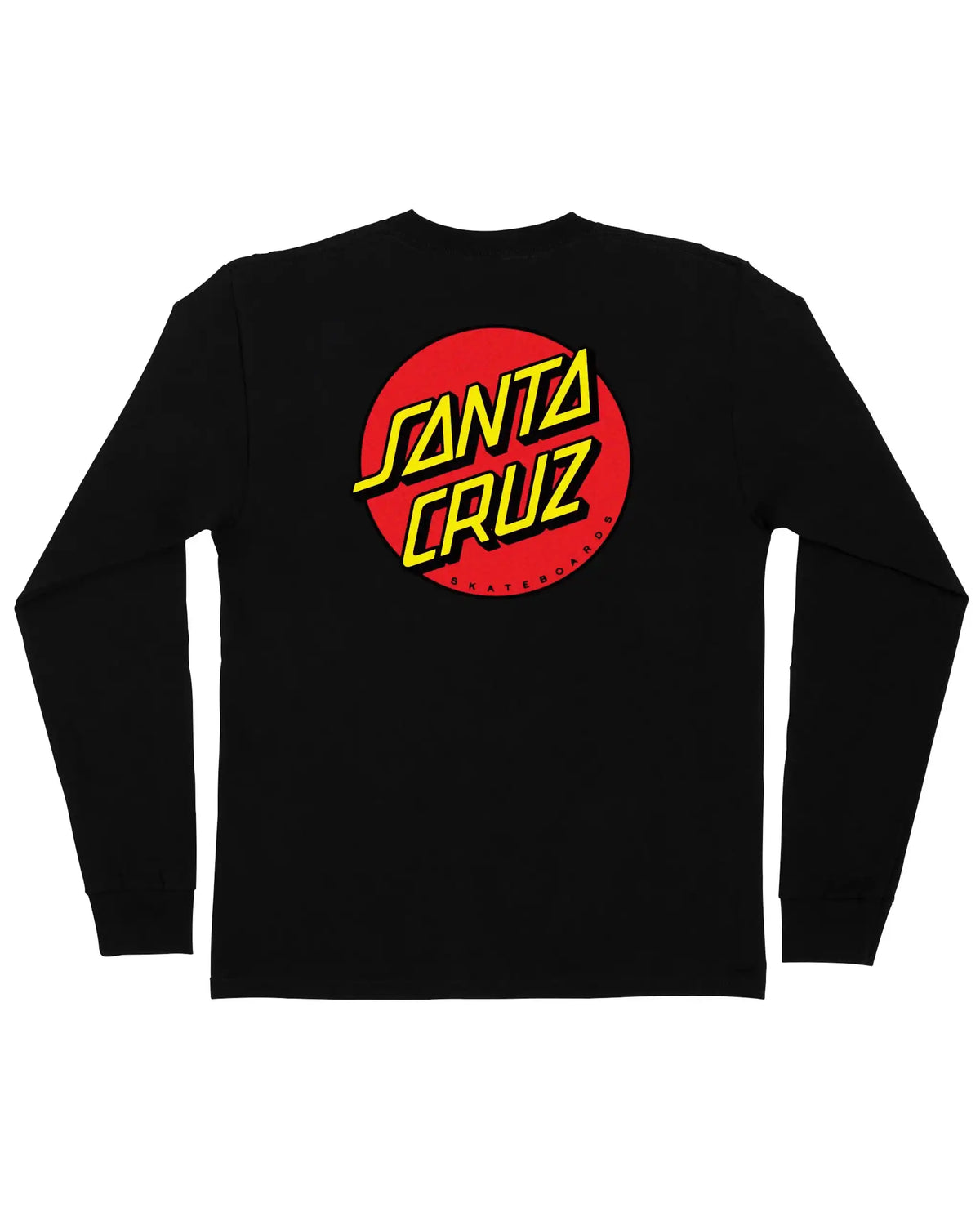 SANTA CRUZ Classic Dot Long Sleeve T-Shirt - Black – view 2