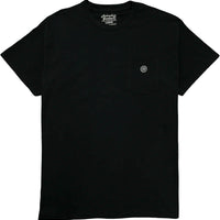 Flower Pocket T-Shirt - Black