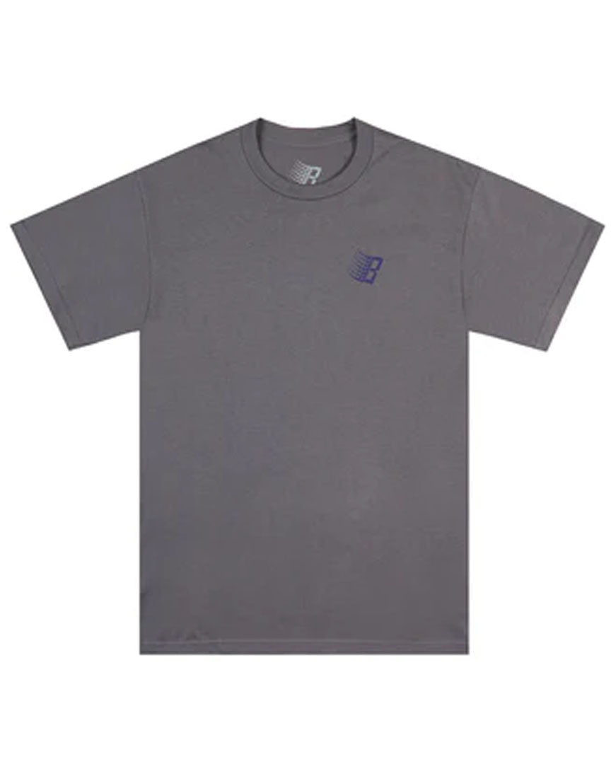 B Logo T-Shirt - Charcoal