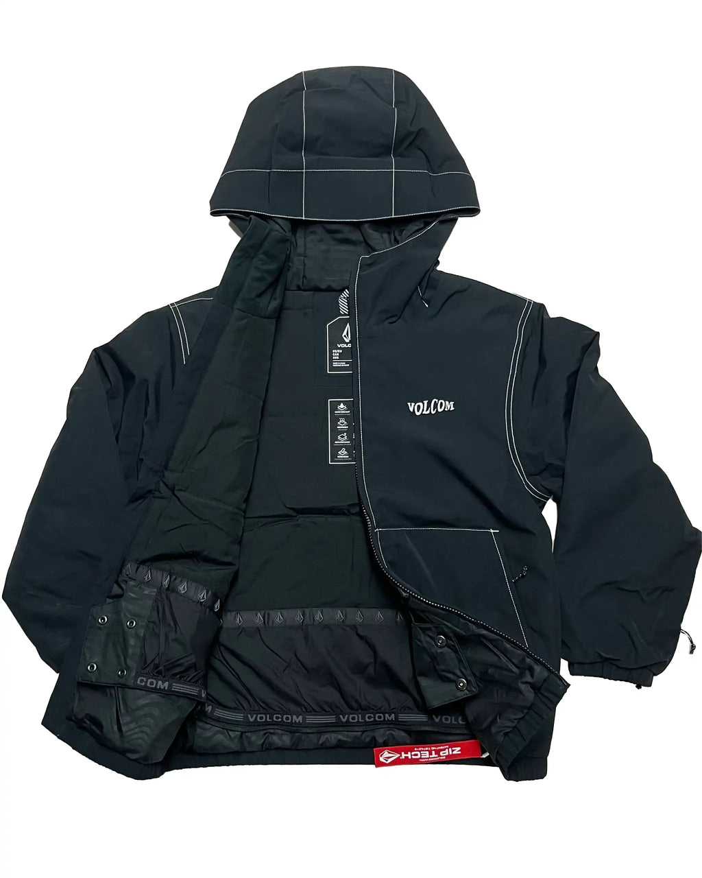 Manteau Neige Youth Chaos Insulated - Black par VOLCOM – vue 2