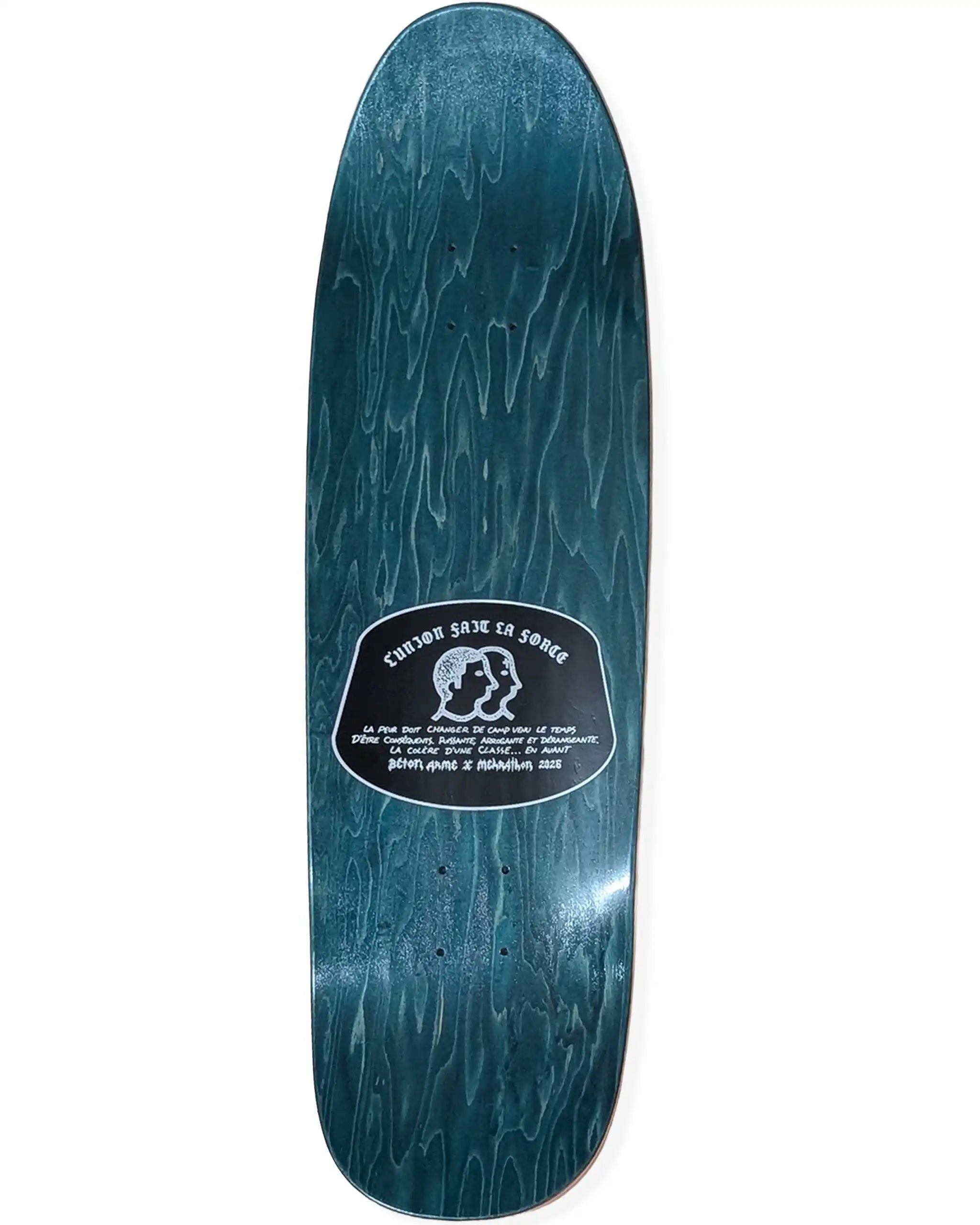 Béton Armé L’Union Fait La Force Shaped Skateboard Deck