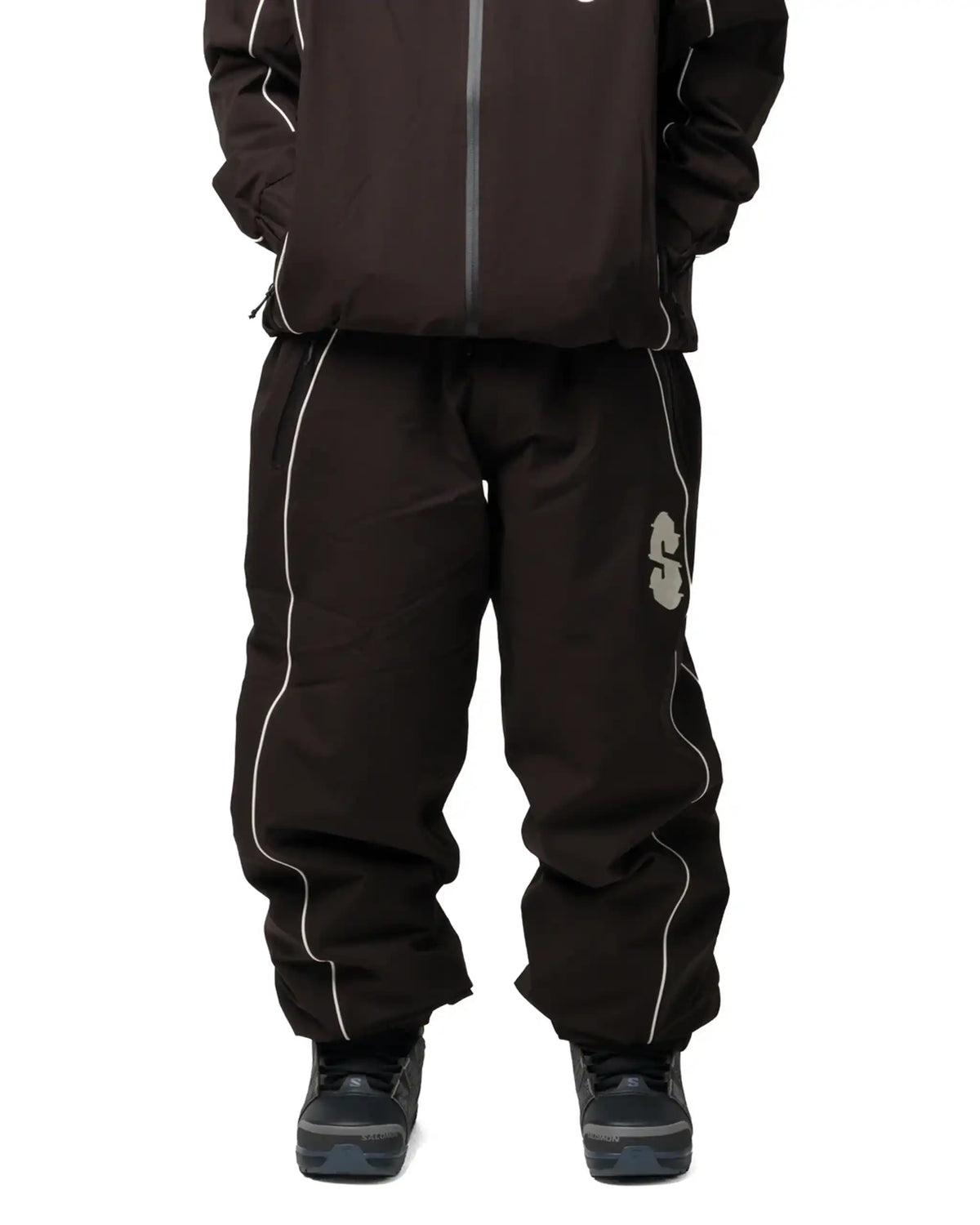 SOUVENIR Insulated Track Pant Snow Pants - Cacoa – view 3