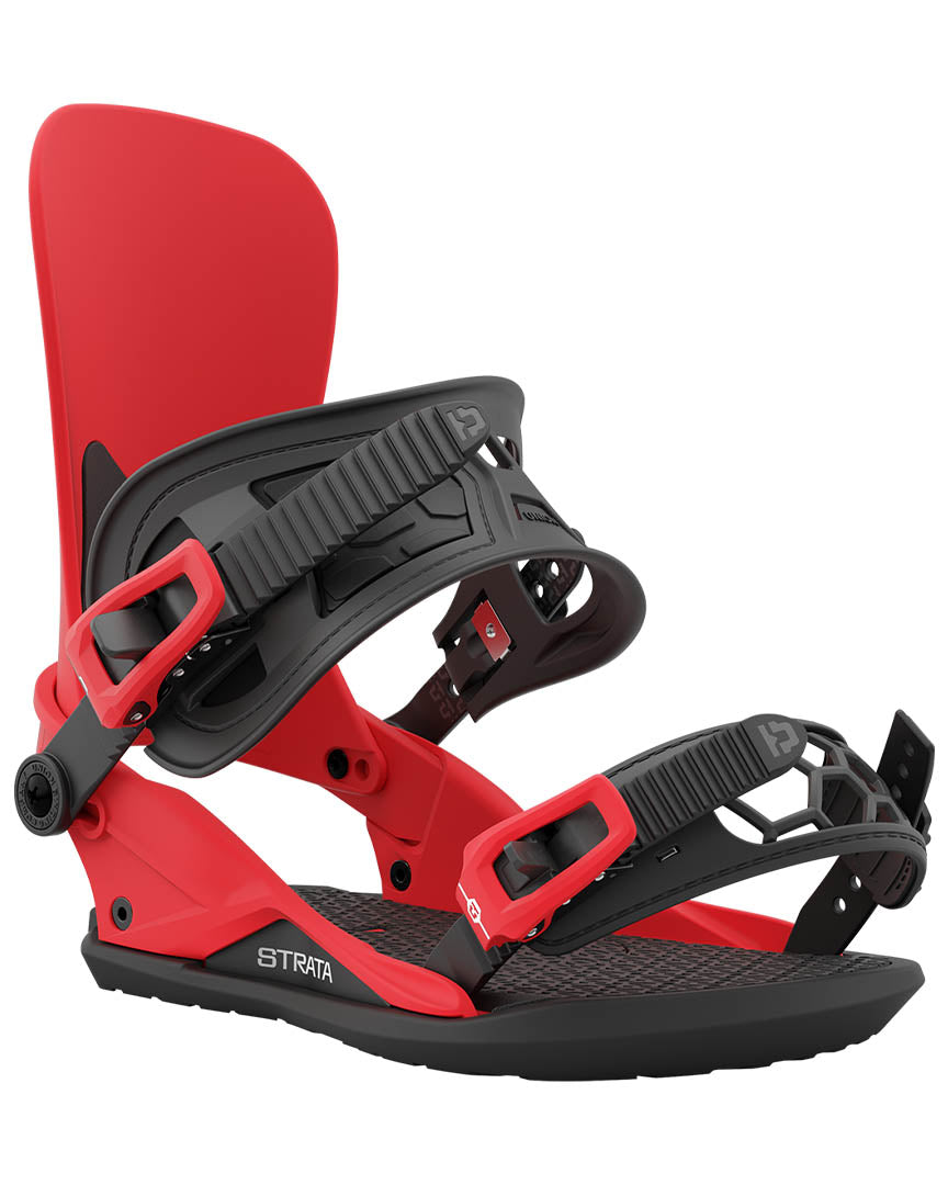 Strata Snowboard Bindings - Red 2024