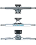 St1 Hollow Wide Boy Skateboard Trucks - Polished Silver/Black
