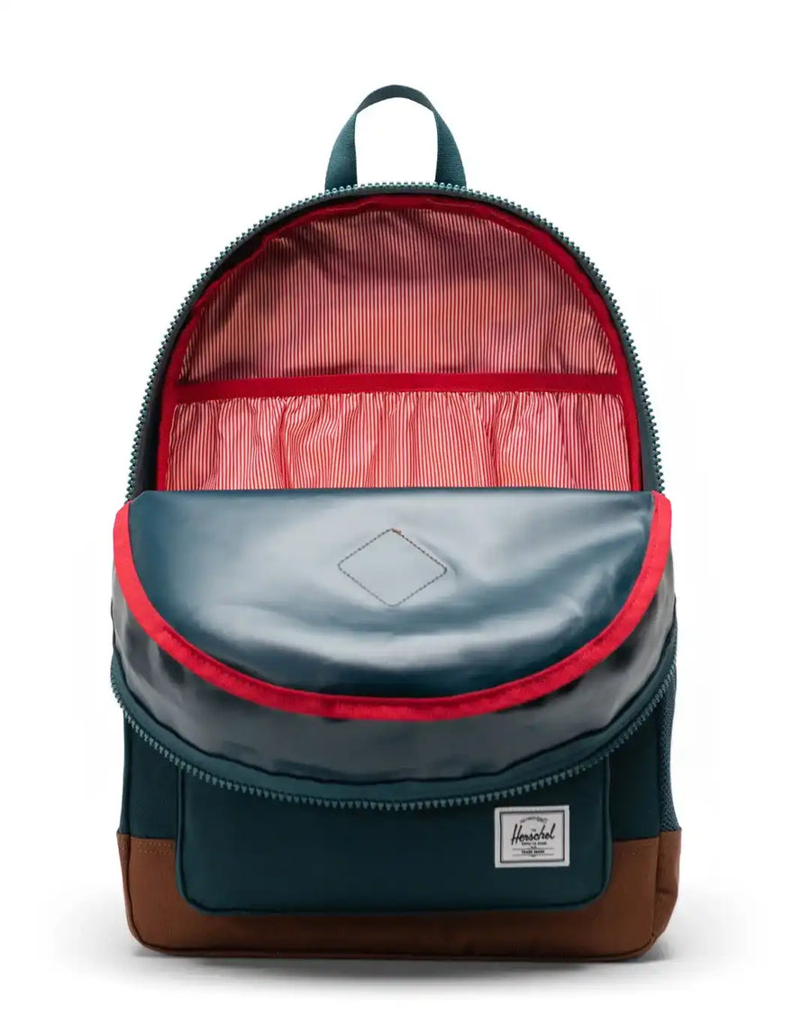 Heritage Youth Backpack - Dark Sea/Saddle Brown