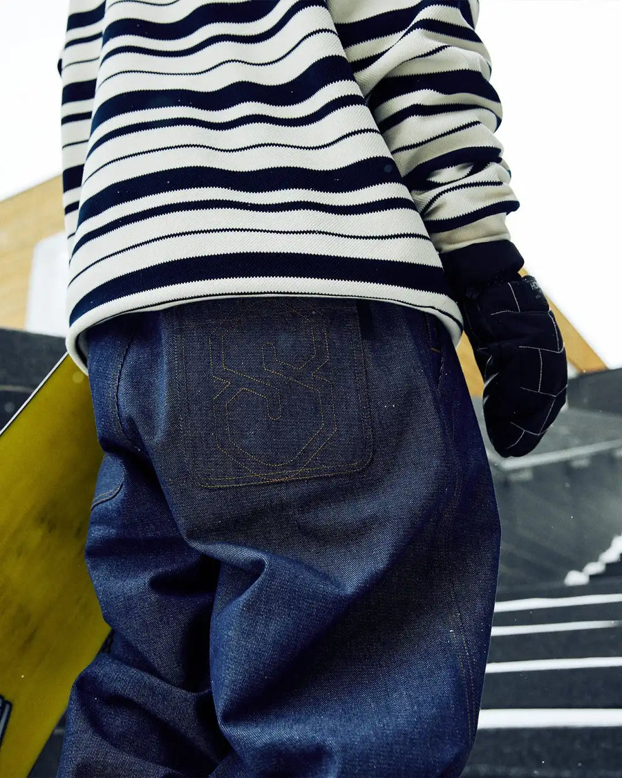 3 Ply Denim Snow Pants - Dark Denim