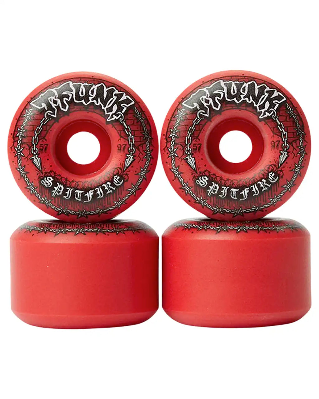 Roues De Skateboard T-Funk Raw F4 99 Radial Full - Red