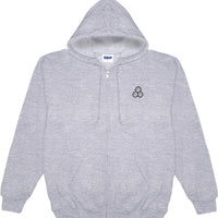 Hoodie Zip Tony Tunnel - Heather Grey