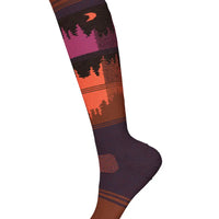 Women's Snowboard Twilight Vista OTC Thermal Socks - Purple Iris