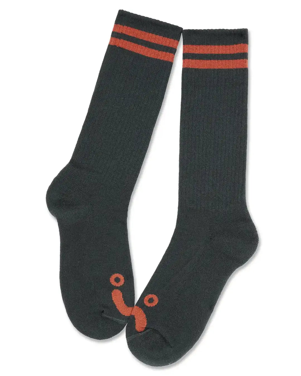 Chaussettes Happy Sad Long Rip - Graphite/Orange