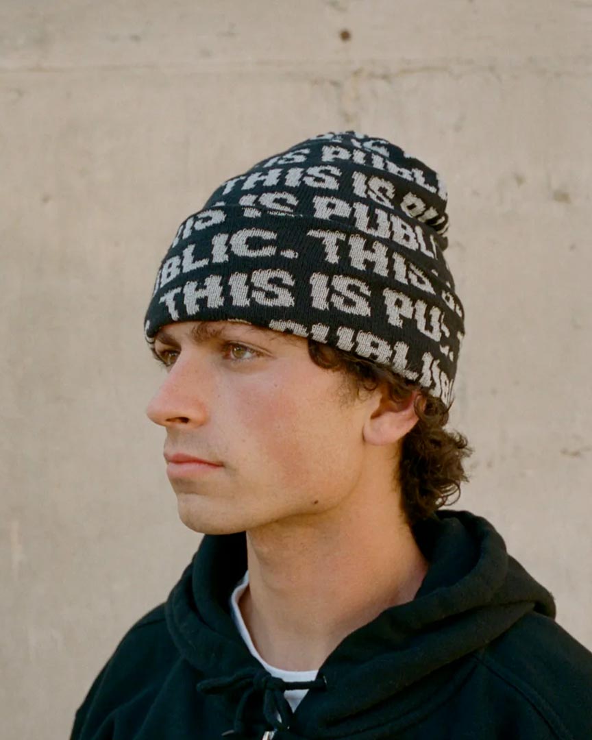 This Is Public Beanie - Black