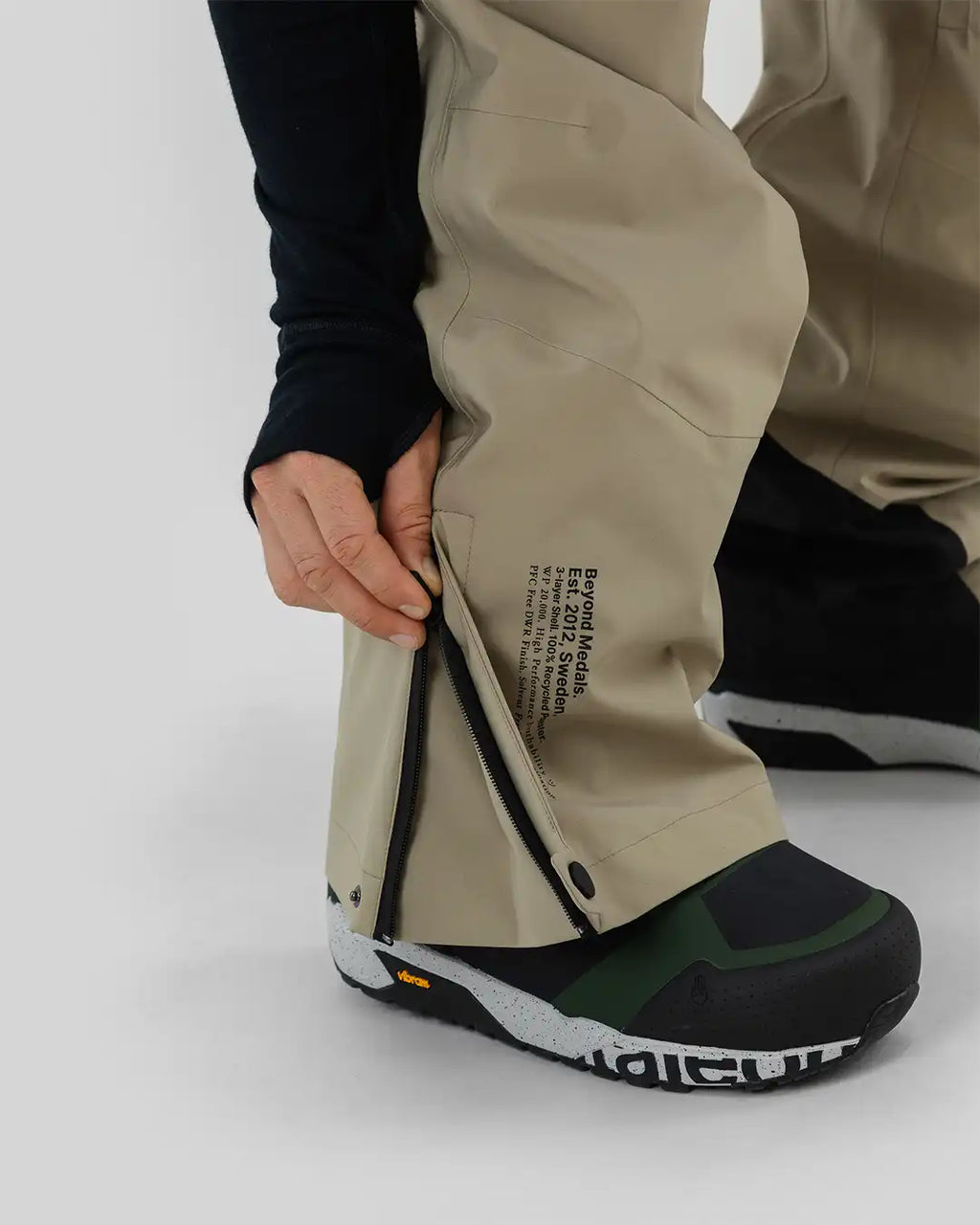 Tech 3L Snow Bib - Beige