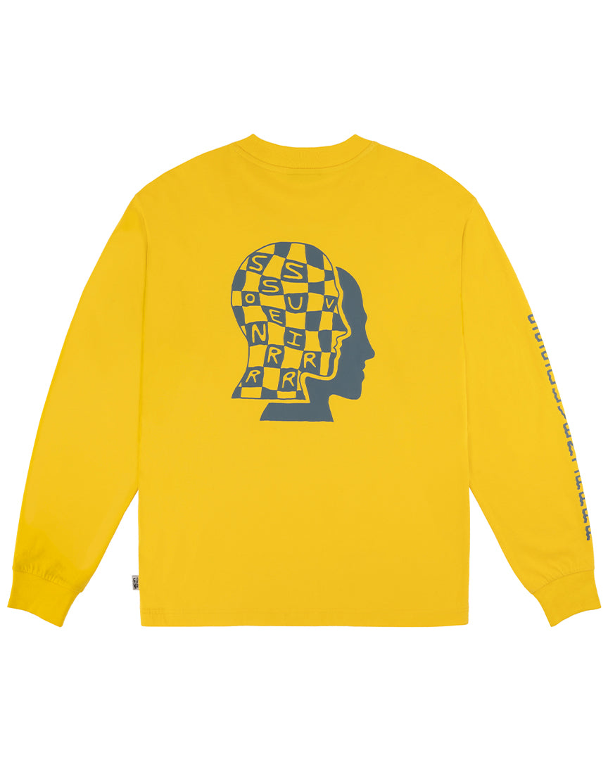 Check Your Head Long Sleeve T-Shirt - Butter