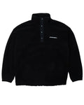 Half Snap Fleece Sweatshirt - Black