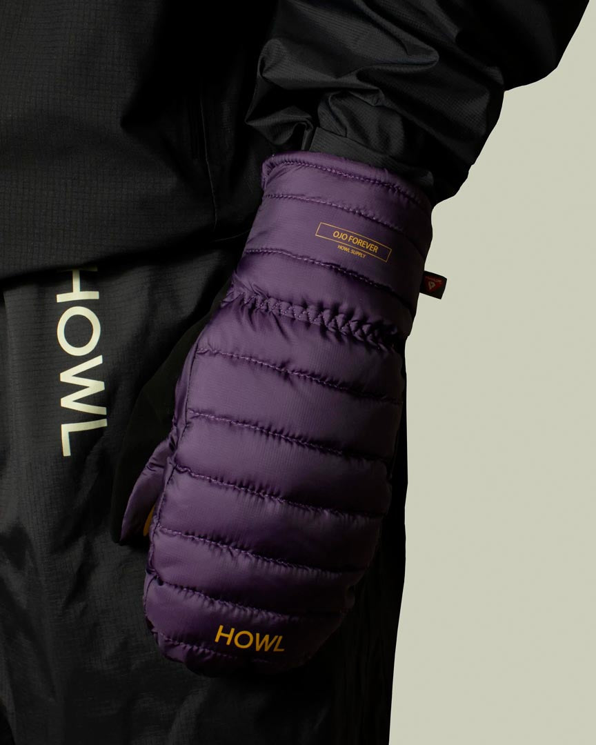 Down Mitt Gloves And Mitts - Grape