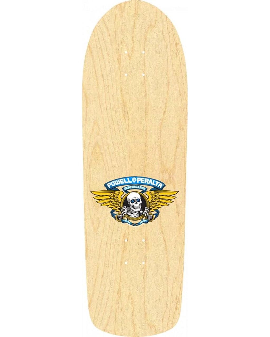Old School Ripper (16) Skateboard Deck - Natural/Blue
