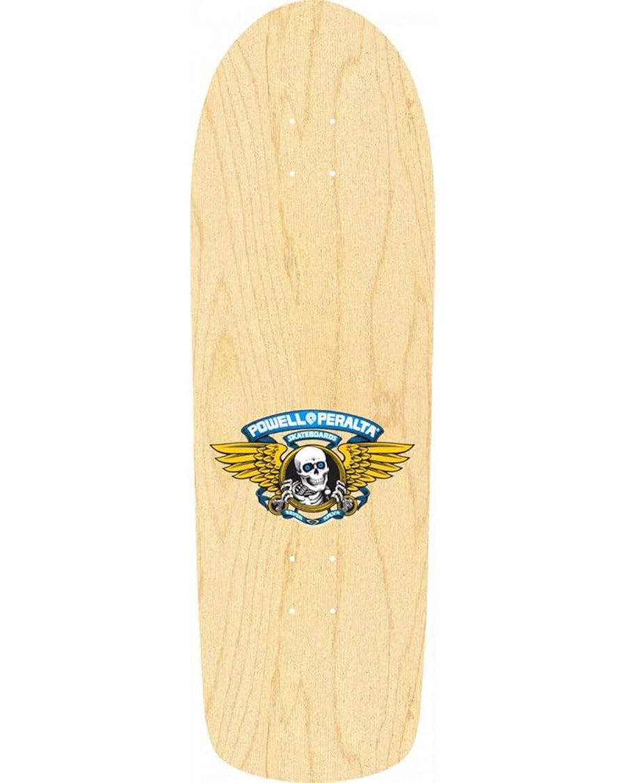 Old School Ripper (16) Skateboard Deck - Natural/Blue