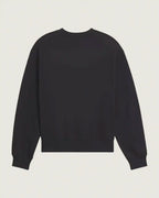 Kids Stretch Logo Crew Sweatshirt- Black/White