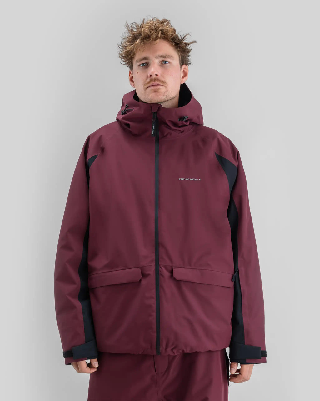 BEYOND MEDALS Nostalgia 2L Winter Jacket - Dark Red – view 2