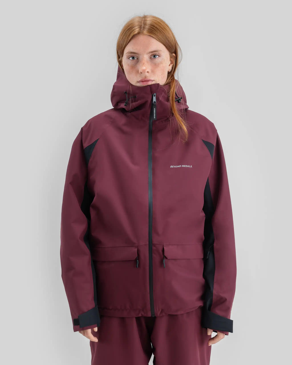 BEYOND MEDALS Nostalgia 2L Winter Jacket - Dark Red – view 3