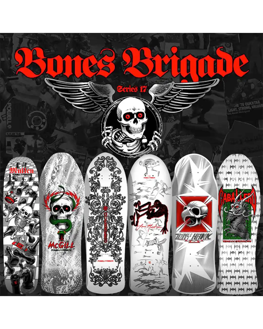 Bones Brigade 17 Tommy Guerrero - Silver 9.85"