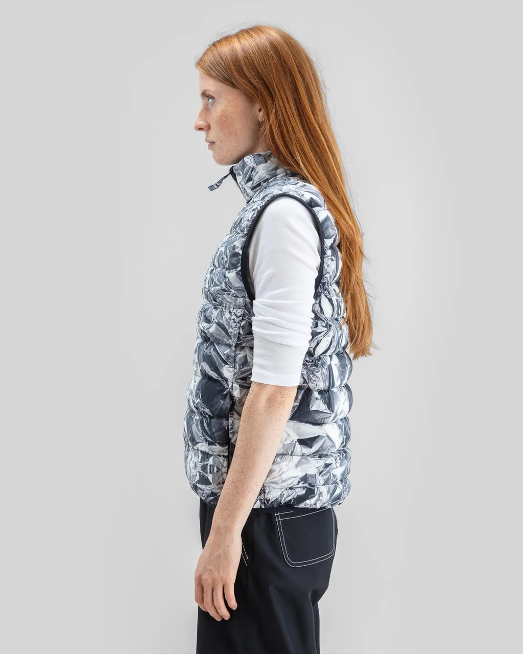 BEYOND MEDALS Packable Down Vest Winter Jacket - Print – view 5