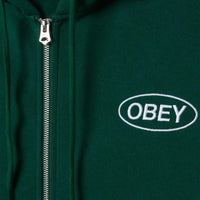 Hoodie Oval Zip - Rain Forest