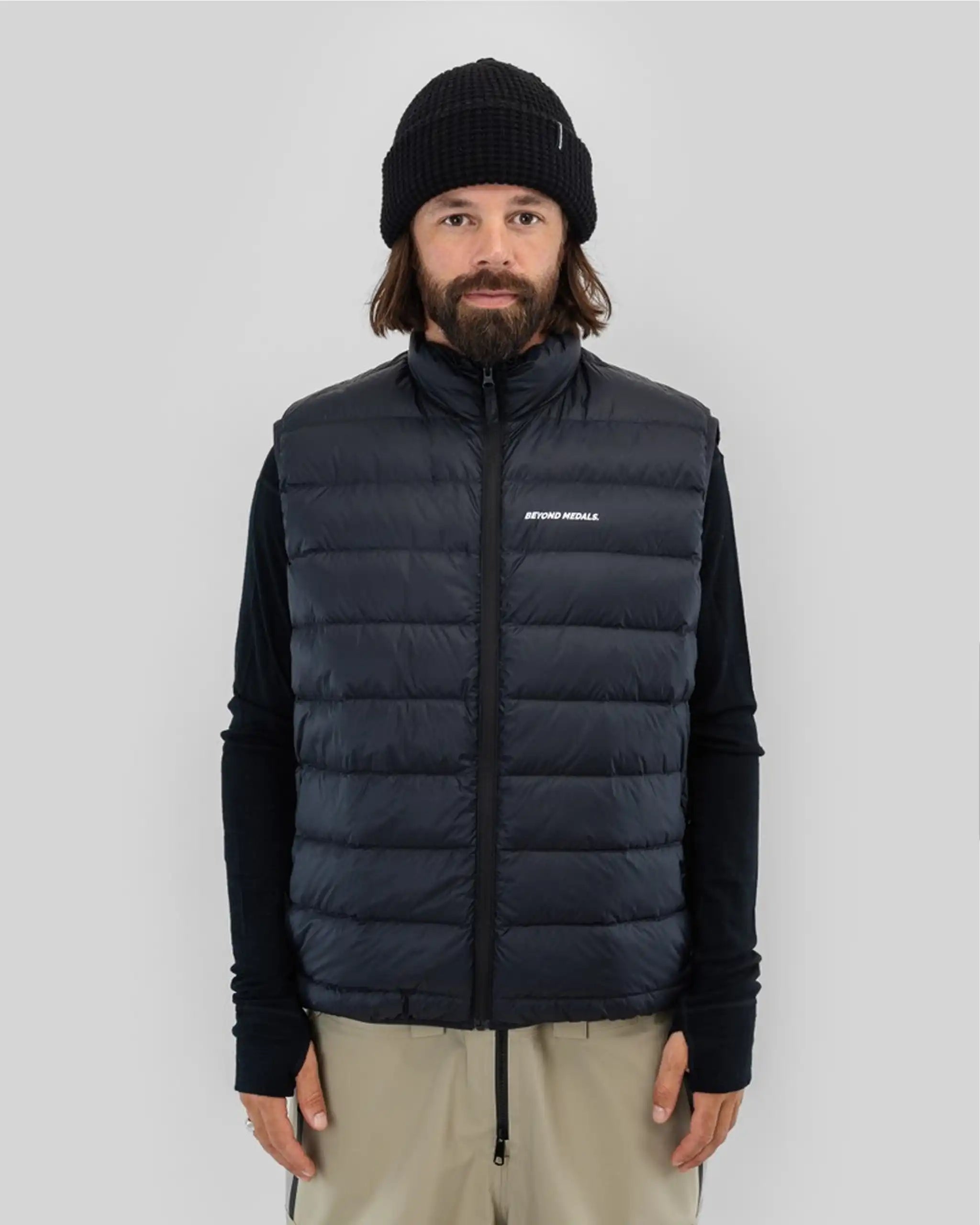Packable Down Vest - Black